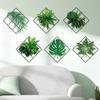 Wall Sticker Greenery Grid Plant Flowers Botanical Style Vinyl Art for Living Room Bedroom Home Decor Wall Mural Painting
