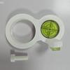 Precision White Circular Bubble Level Drill, Compact and Portable, Ideal for Workshops