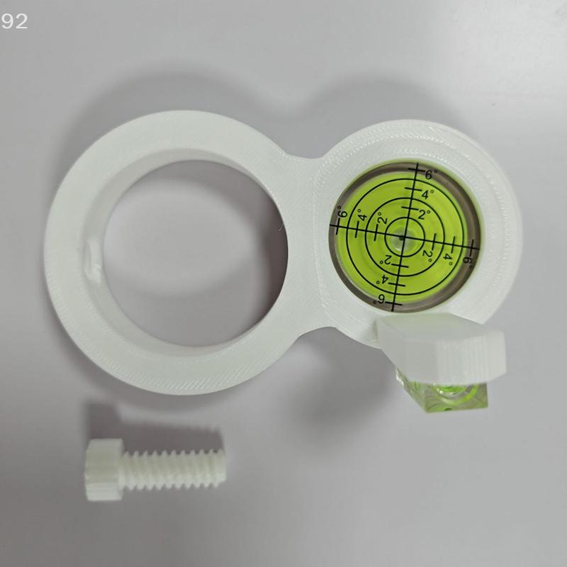Precision White Circular Bubble Level Drill, Compact and Portable, Ideal for Workshops