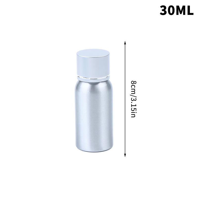 30/50/60/100/120/150/200/250Ml Aluminum Bottle With Lid Cosmetic Refillable Bottles Silver Lid Aluminum Container Travel Bottle