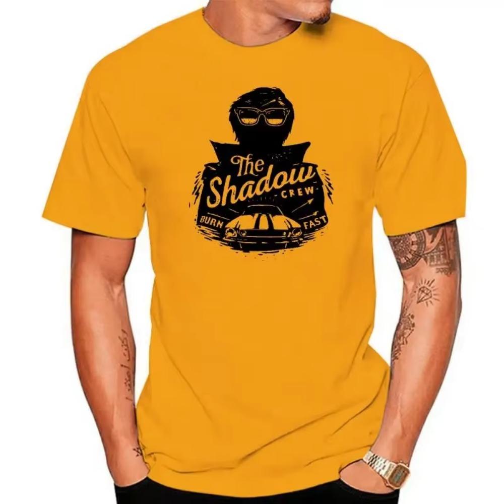 The Shadow Crew T-shirt Vintage Engine Car Burn Fast Cool T-shirt Graphic Tee Gift For Him Organic  men t shirt