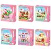 Melody Kuromi Pochacco Cinnamoroll Pom Pom Purin Cartoon Anime Figure Model Building Block Toys Children Gift