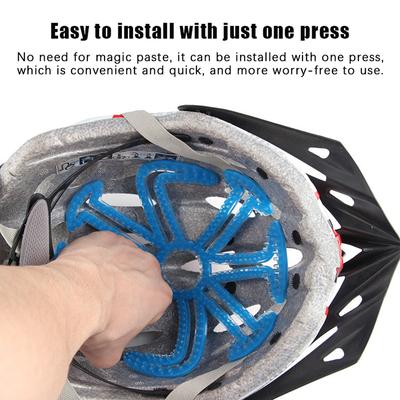 Flexibles, verformungssicheres Silikon-Innenpolster für den Helm, belüftetes Innenpolster, Helmpolster, Motorrad-/Fahrradhelm-Zubehör