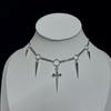 Y2k Gothic Chain Necklace With Alloy Dagger And Spikes For Fashionistas