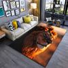 Majestueuze leeuw in gouden zonlicht tapijt Yoga woonkamer kamerdecoratie kruipmat voor kinderen deurmat vloerkleed speelmat