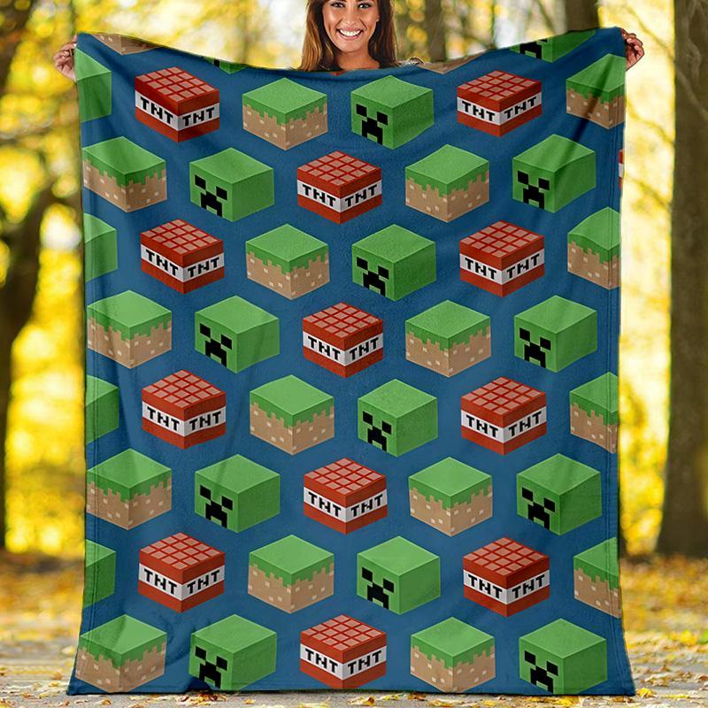 Japanese Geisha Cherry Blossom Fleece Printed Flannel Blanket, Warm Soft Throw Sofa Bed 80cm x 120cm