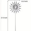 1 Pcs New 3D Outdoor Garden Ornaments Mini Windmill Wind Energy Kinetic Art Pinwheel Magical Unique Magic Metal Windmill