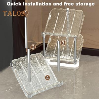 Suport pentru pantofi îngust înclinat, 5 niveluri, construcție robustă, asamblare ușoară, organizator pentru depozitarea pantofilor, suport vertical pentru raft pentru pantofi