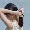 Sunfade stripe scrunchie
