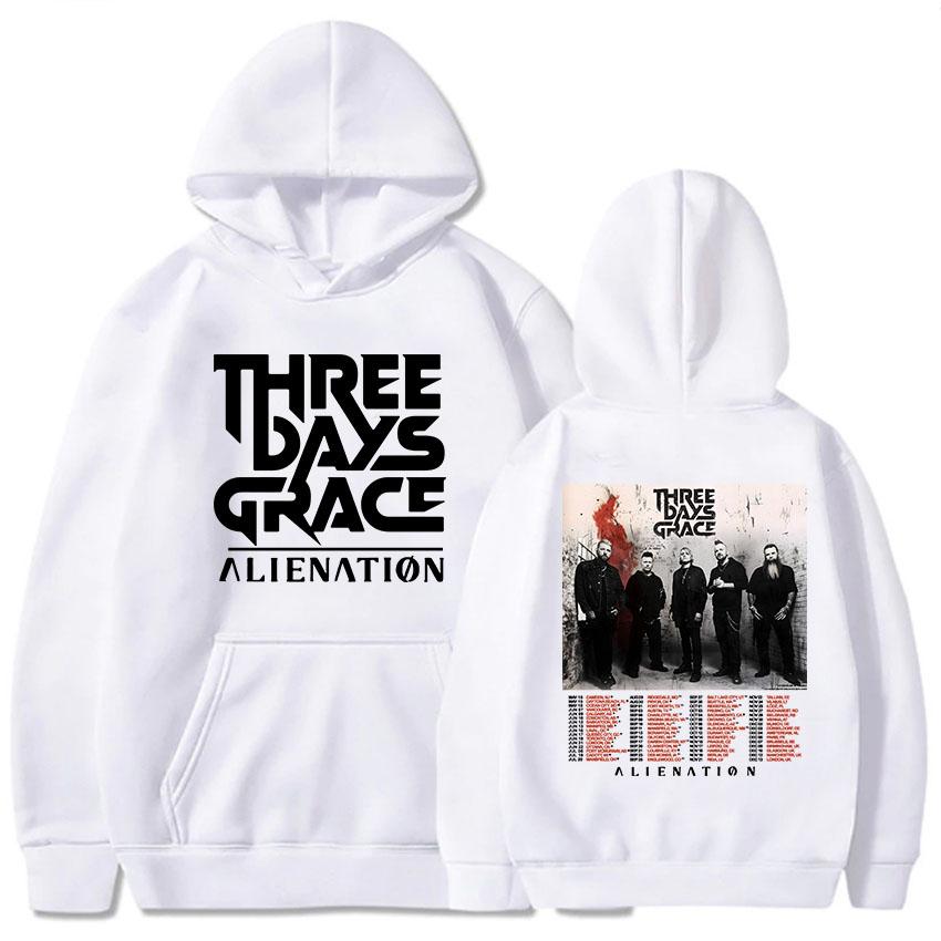 

THREE DAYS GRACE ALIENATION Tour 2025 Hoodies Fashion Long Sleeve Casual Sweatshirt Hooded Unisex Streetwear Hip Hop Print Hoody XS