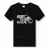 Novelty Born to Ride Forced to Work T-Shirt BORN TO RIDE Skull short sleeved  Breathable t shirt