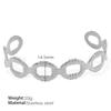 Vintage Cuban Chain Bracelet Stacked Design Sense Exaggerated C-Shaped Bracelet Women Hollow Fashion