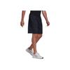 Adidas Essentials Mélange Shorts With Printed Logo Outdoor Sports Elastic Waist Mid-Rise Casual Shorts Men Shorts Legendary-Ink-Blue HE1799