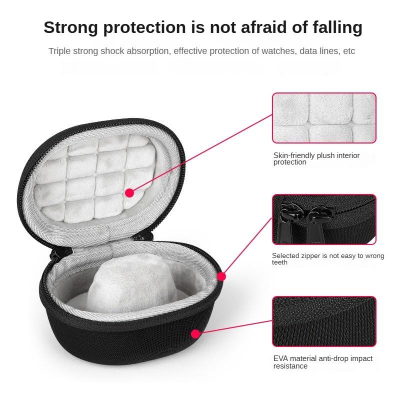 Hard Carrying Case EVA Hard Shell Travel Storage Bag Shockproof Watch Travel Case for Huawei Watch Fit 2 for Haylou RS4 Plus/GST