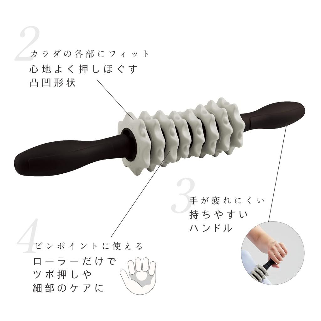 MIVIOS Stick Roller Custom Replaceable Pressure Point Fascia Roller Myofascial Release Loosen Stretch Custom Stick Mivios AMV102LG Light Gray