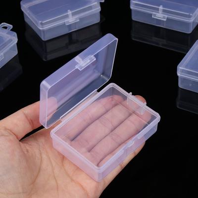 10 stuks Mini Doosjes Rechthoekig Transparant Plastic Sieraden Opbergdoosje Container Verpakking Doosje voor het Verzamelen van Kleine Items Benodigdheden
