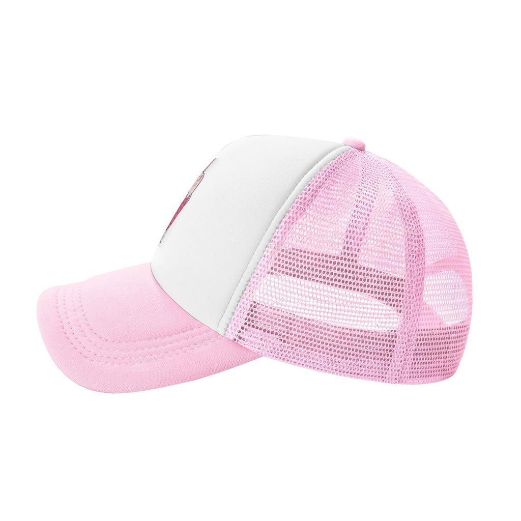 Winnie the Pooh piglet Outfits Mesh Trucker Hat Unisex Breathable pink pig Mesh-back Sun Caps Casual Adjustbale