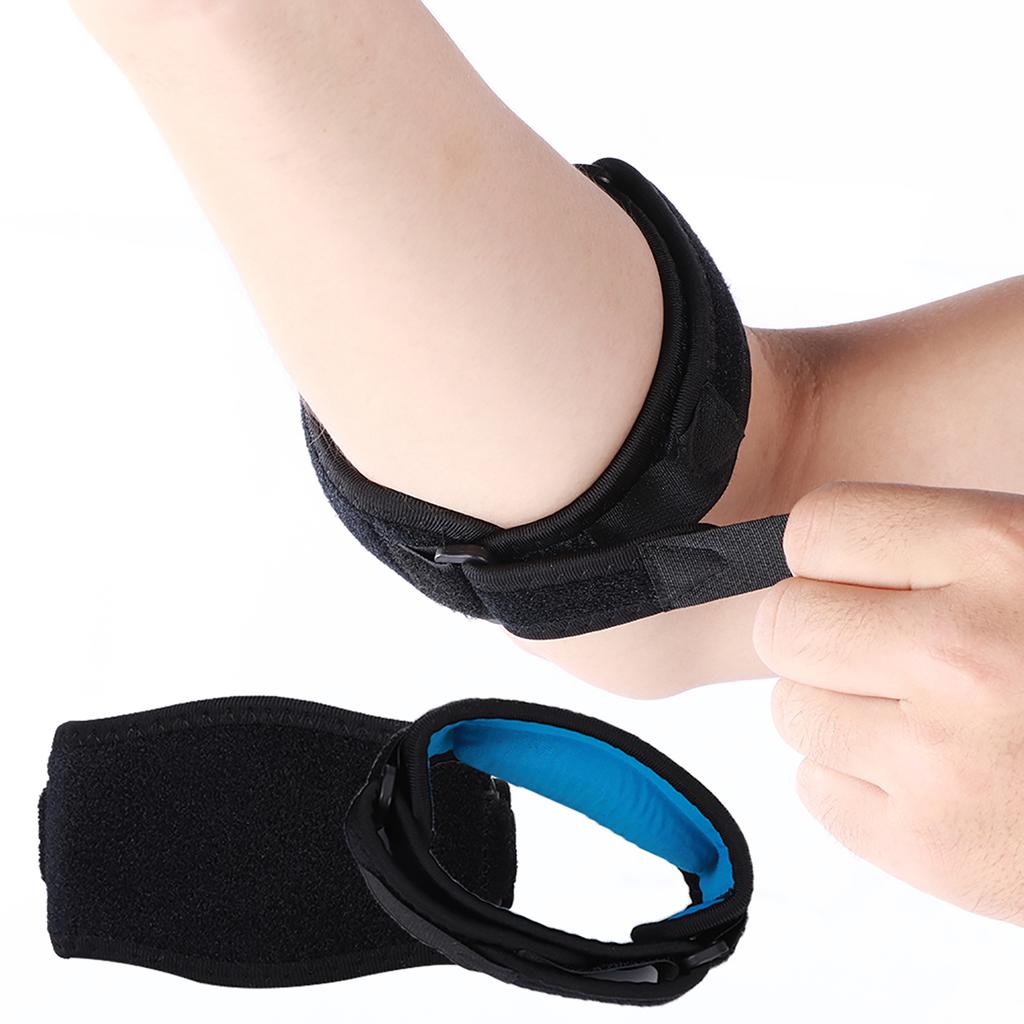 2pcs Sports Safety Elastic Elbow Brace Sleeve Elbow Pads Basketball Tennis Pain Relief