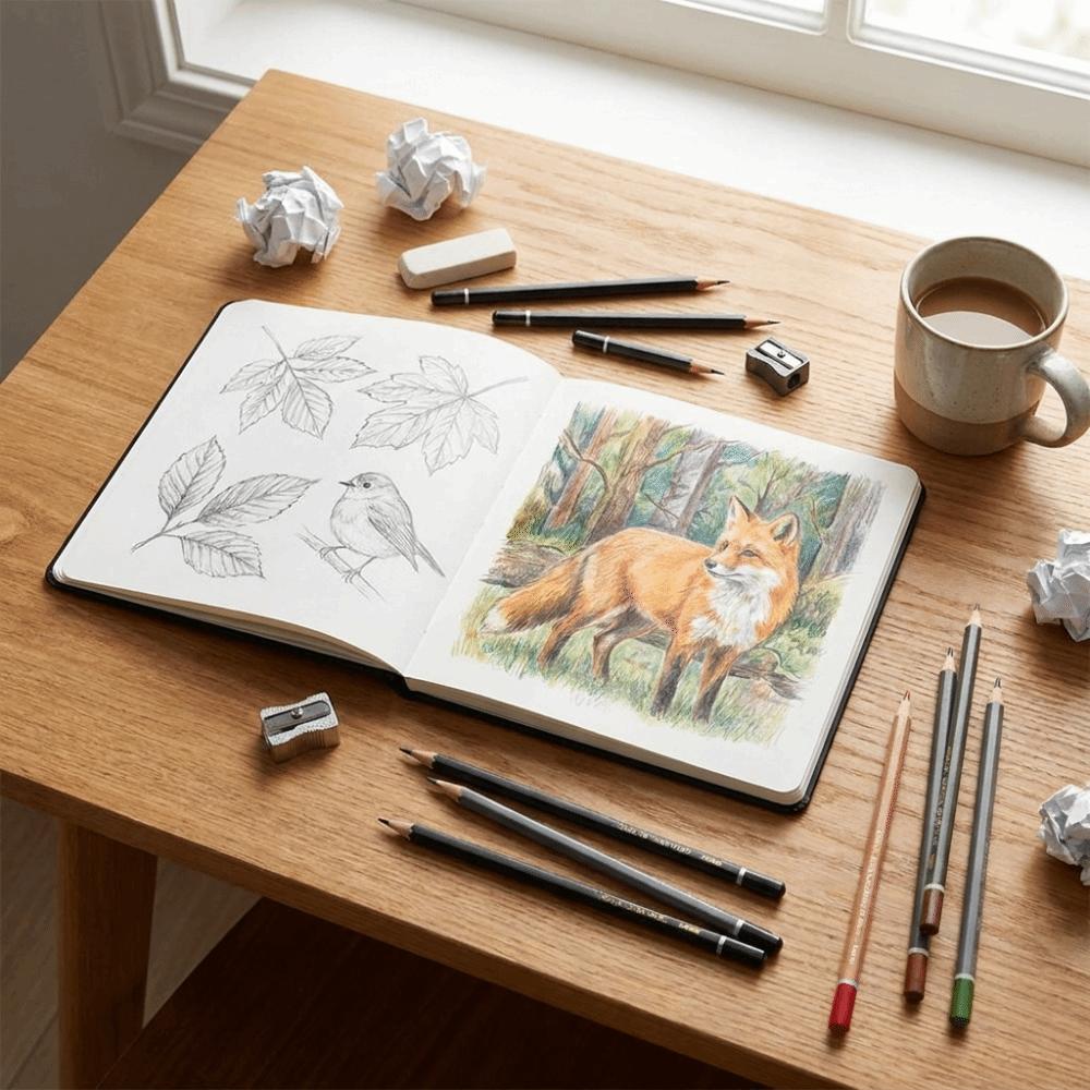 Acid-Free Paper Marker Drawing Pad Thick Paper Art Notebook  Creating Artworks
