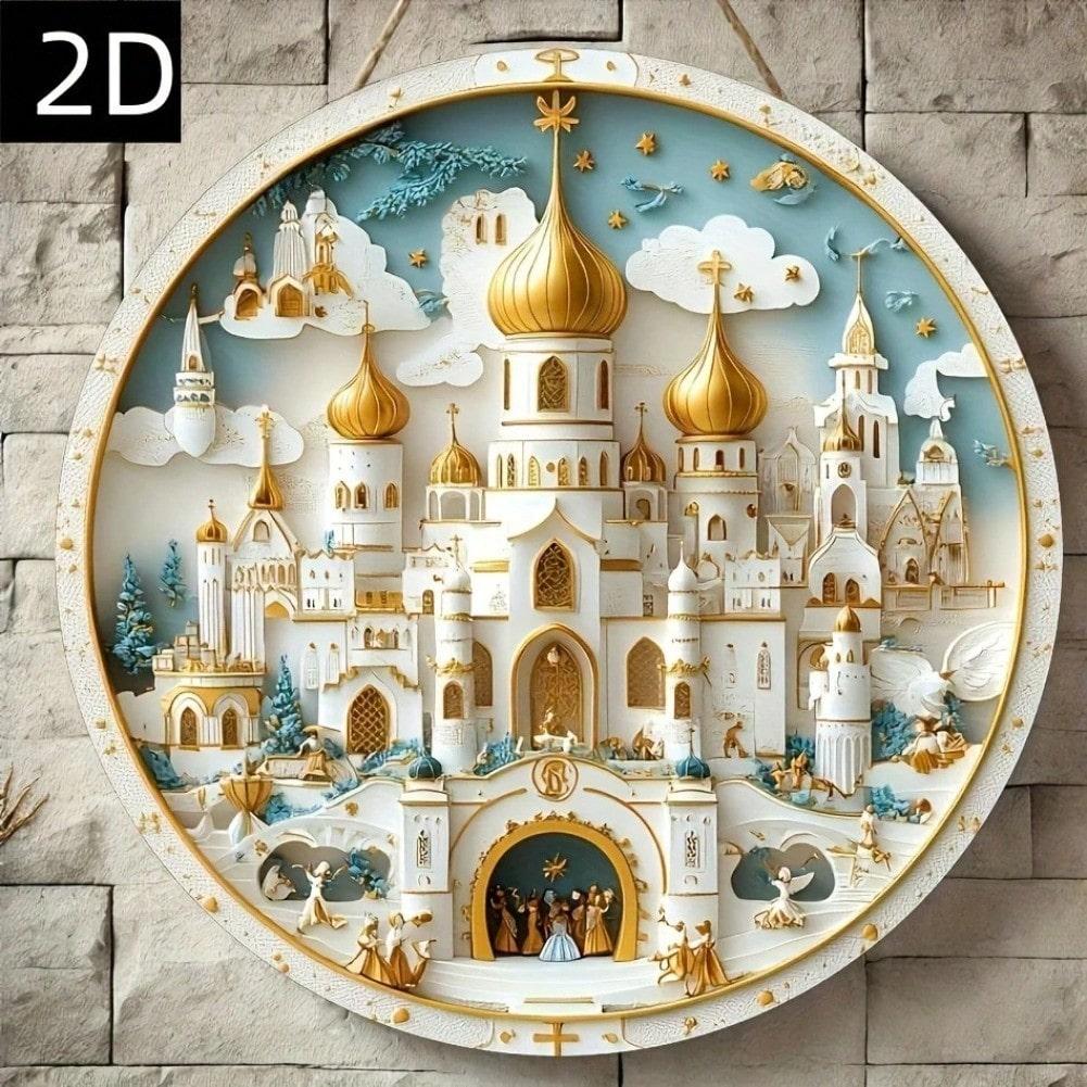 

Iron Wall Art Metal Home Decor Cafe Bar Gift Festival Party Wall Hanging 20x20