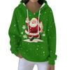 Christmas Hoodies For Women Funny Cute Printed Holiday Sweatshirt Winter Oversized Pullover Tops