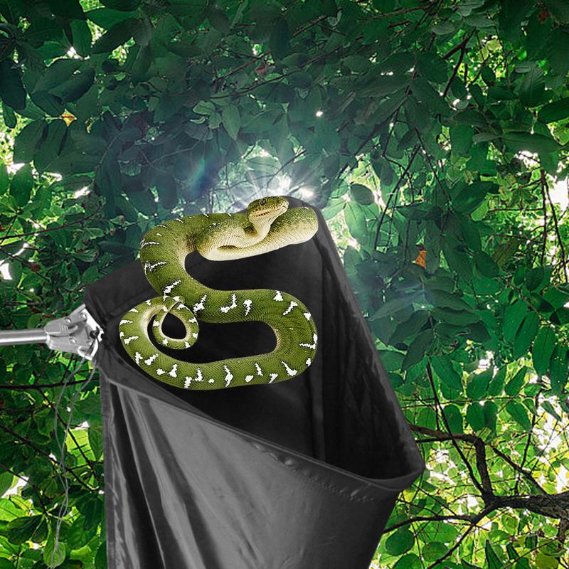 Ormfångare Gripanord Förlängbar Ormpinne med Påse Säker Reptilgripare Långräckviddigt Verktyg för Skallerorm Reptil Ormkrok