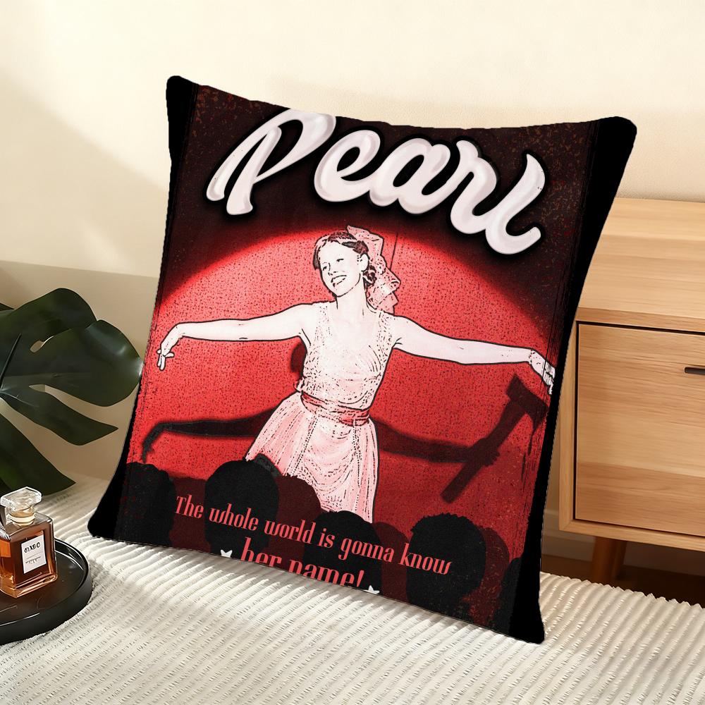 Cushion Cover Silky Short Plush Home Sofa Cushion Cover - Invisible Zipper Home Decoration Pearl Classic Movie