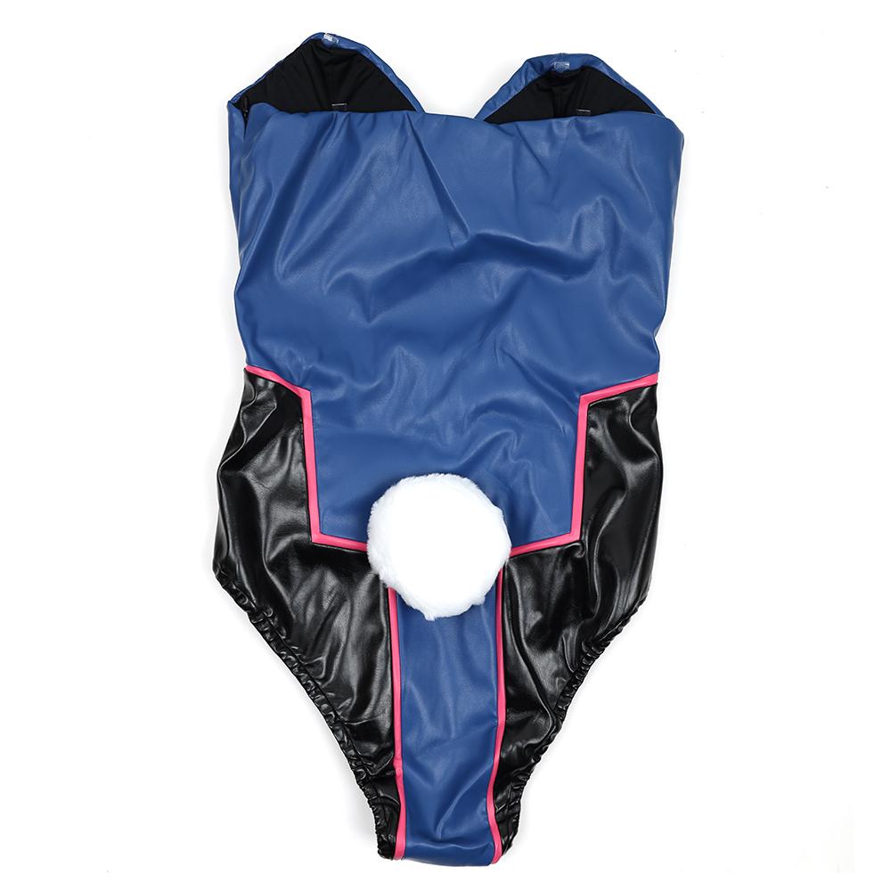 Game Dva Bunny Jumpsuit Cosplay Costume Women Sexy Leather Jumpsuit Song Hana Girls OW Jumpsuit Women Romper