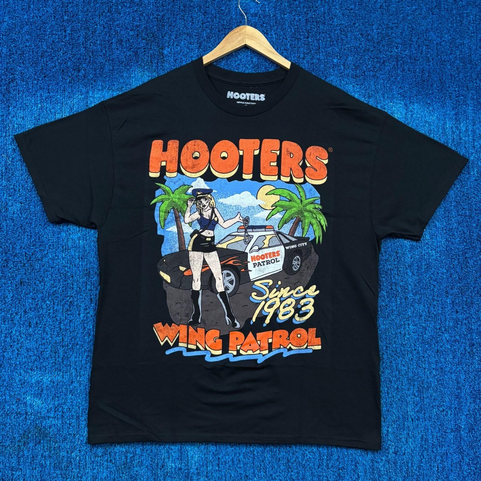 Hooters Beach Wing Patrol Since 1983 Sport Bar Promo Tee XL Unisex T-Shirt M
