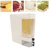 Rice Dispenser Press Type Humidity Proof Slim Rice Storage Container with Cup for Cereal Grain