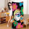 L-Leisure M-Malbones Golf Beach Towel Cartoon Cute Summer Kids Large Bath Pool Beach Towel Microfiber Absorbent For Swimming