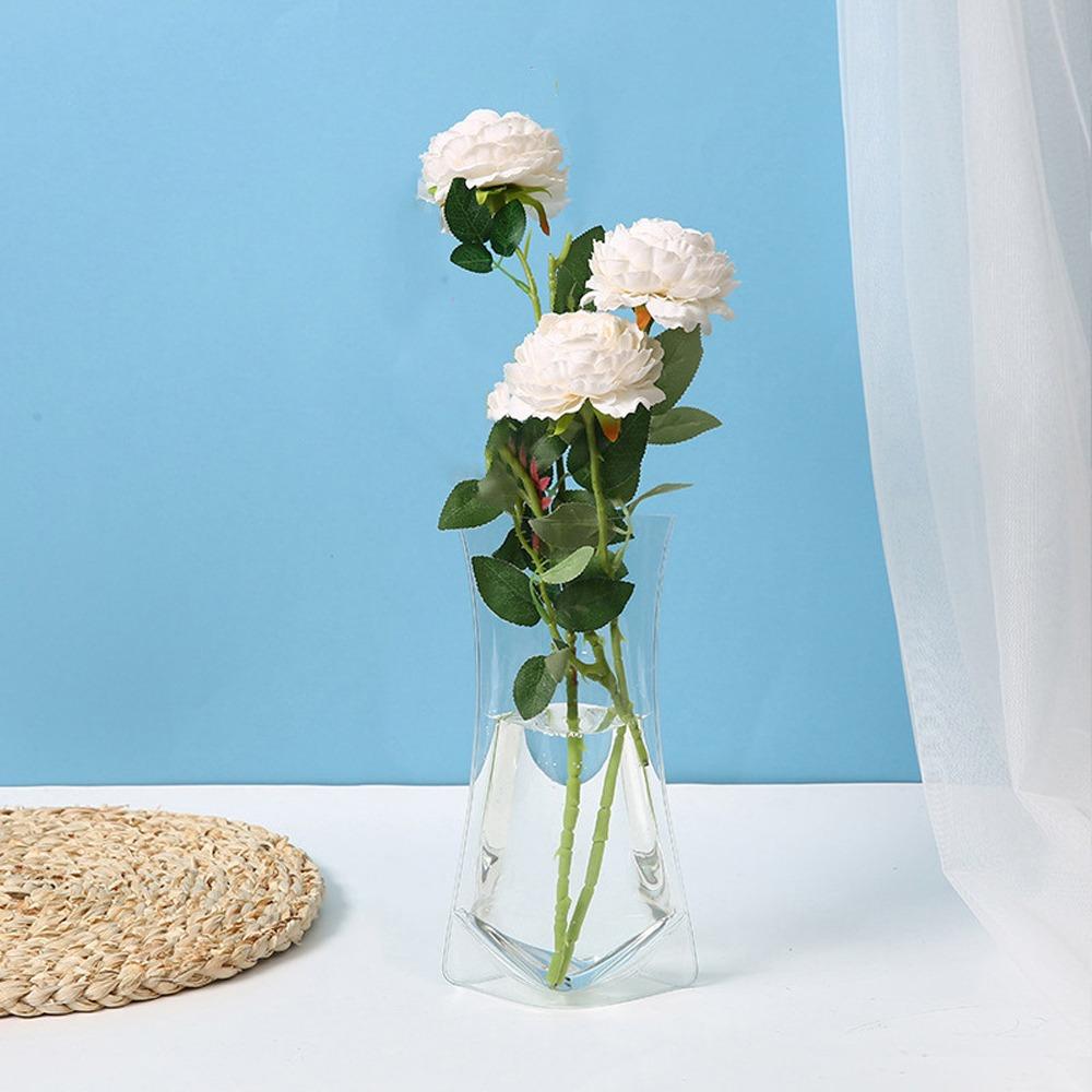 5Pcs Folding Hydroponic Floral Vase Shatterproof Plant Containers  Outdoor Travel