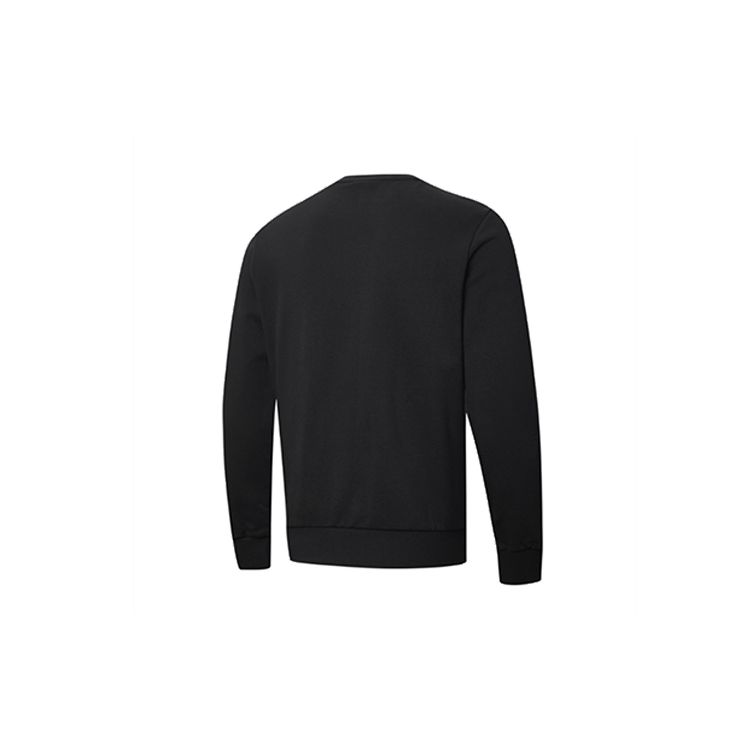 Puma Classics Casual Print Crew Neck Sweatshirt Men Sweatshirts Black Gold 599296-51