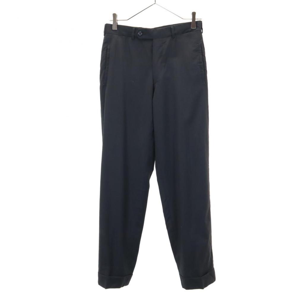 PRADA Made in Italy wool suit Setup 44 black Button fly Men's Used