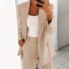 Women's Pants Suit Set Dressy One Button Long Sleeve Blazer And Pants