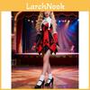 Halloween Clown Costume For Women With Polyester Fabric And Fantasy Theme For Stage Performance