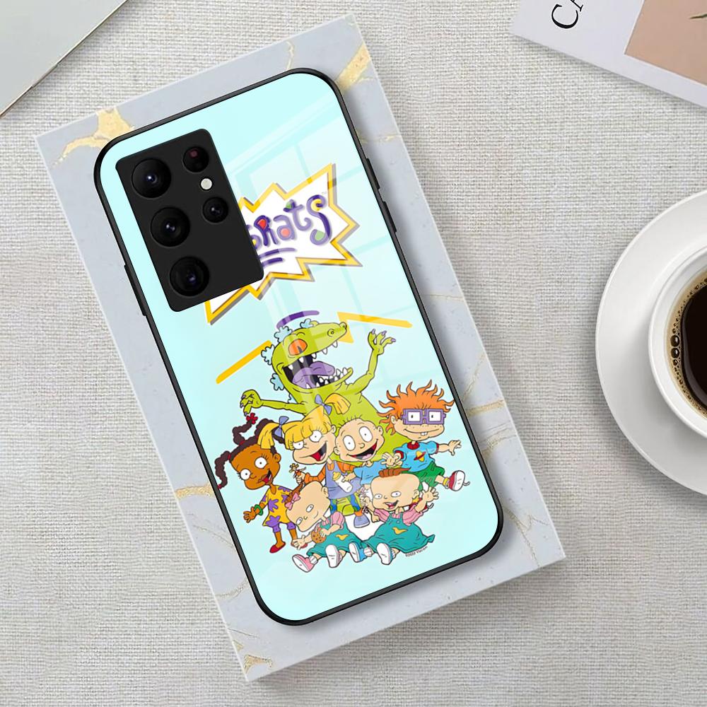 Cartoon Funny R-rugrats Phone Case For Samsung S26 S25 Edge Ultra 23 22 21 20 Ultra Plus S24 Fe Glass Cover