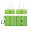 4 in 1 Suction Cup Travel Bottles 55ml Each Refillable Silicone Liquid Travel Pump Bottles Green