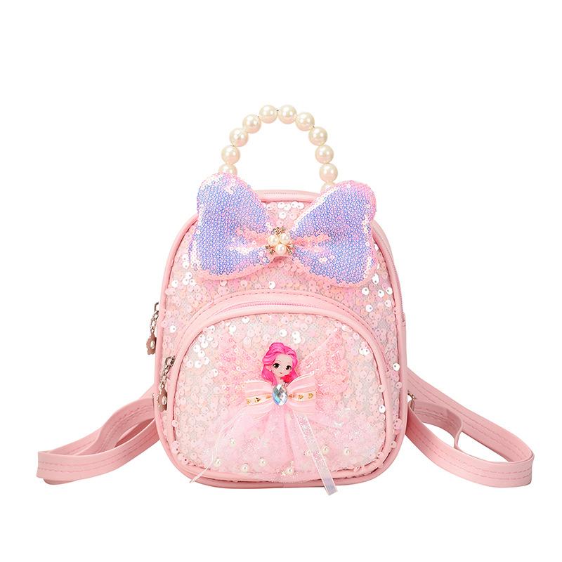 

Школьный рюкзак новый детский для маленькой девочки любовь иностранный стиль две части ПУ плечевой на спину повседневный универсальный трендовый рюкзак розовый