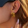 Irregular Geometrrings For Women Retro French Earrings Design Simple Temperament Senior Fashion Jewelry Gift