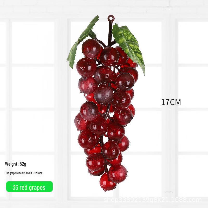 Kids' Educational Toys: Simulated Fruits - Grapes, Persimmons, Apples, Bananas - for Play, Decor, and Props