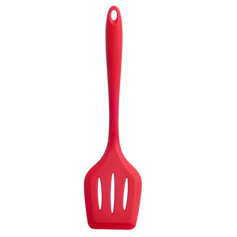 Vaření Špachtle Nepřilnavá Silikonová špachtle Děrovaná obracečka Lopatka na palačinky Pánev Kuchyňské náčiní Silikonové kuchyňské náčiní