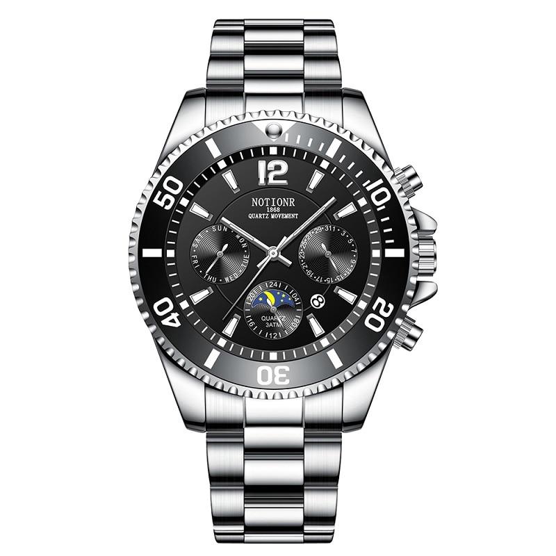 Mens Watches for Men Sport Waterproof Stainless Steel Quartz Watch Man Business Luminous Clock Relogio Masculino