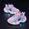 2025 Autumn Cartoon Princess Rotating Mesh Anime Luminous Girls' Sports Shoes