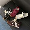 7 Version Inner Height Increase Women's Leather New Small Retro Versatile Casual Shoes