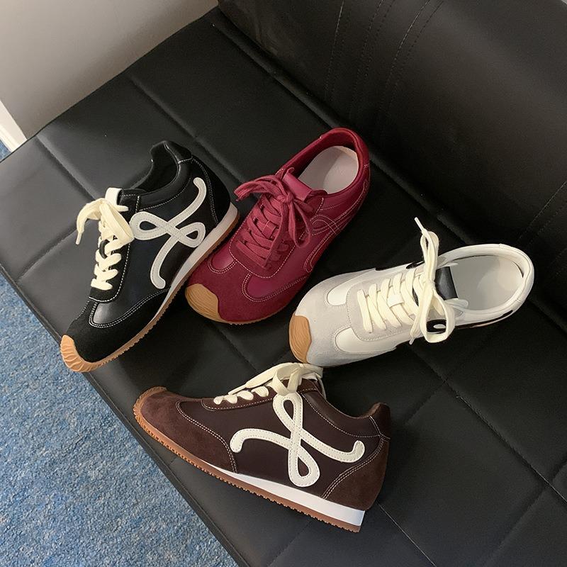 7 version inner height increase women's leather new small retro versatile casual shoes