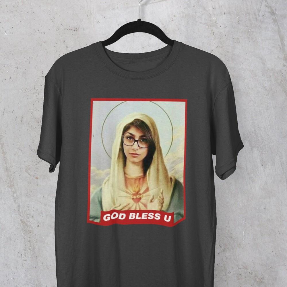 God Bless Mia Khalifa Unisex T-Shirt S-5XL Unisex T-Shirt XXXL