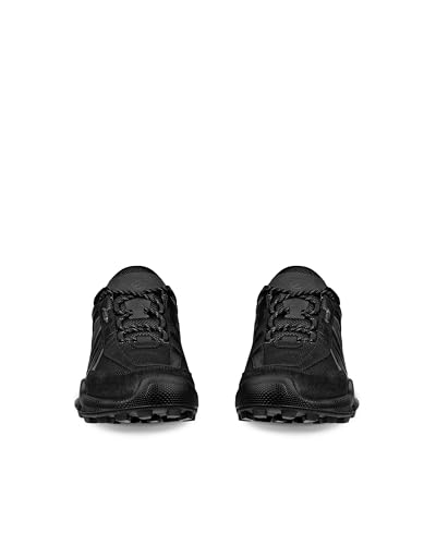 ECCO BIOM C-TRAIL M Men's Genuine Leather Sneakers with GORE-TEX Waterproofing, Black/Black, Size 24.5cm, 3E, 80346451094