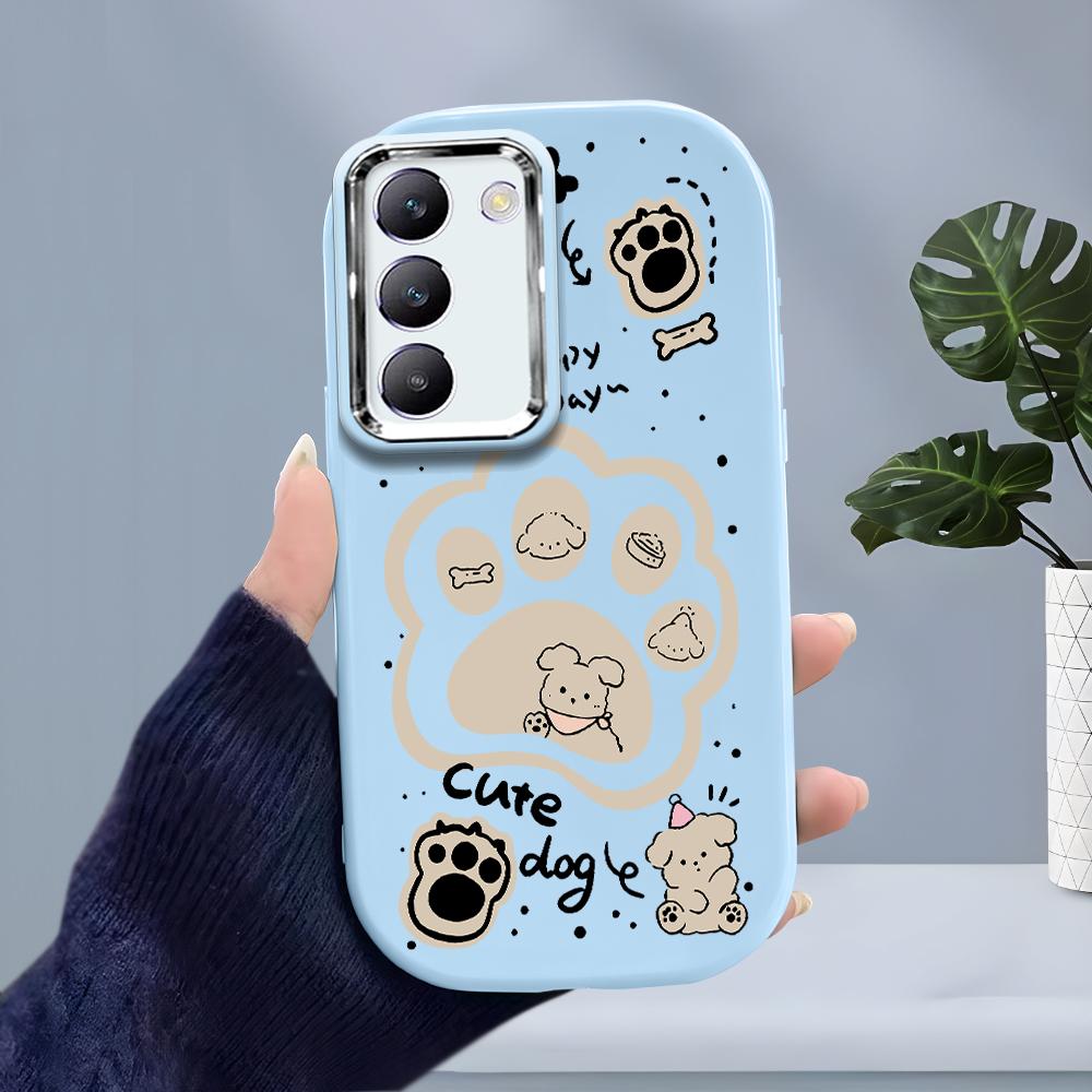For OPPO A18 A38 A54 A60 A96 Reno12 F 8T 8Z Vivo V30 V40 Y15s Y22 Y27 Y30 Y36 Cute Cartoon Bear Design Soft Silicone Shockproof Case