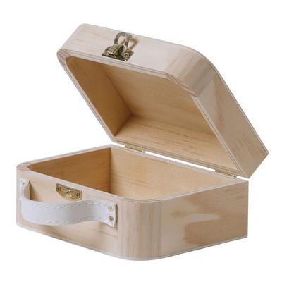 Wooden Suitcase 13 X 9.5 X 6 Cm